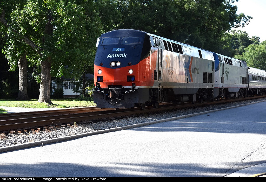 Anniversary Loco 161 leads the Silver Star Through Ashland